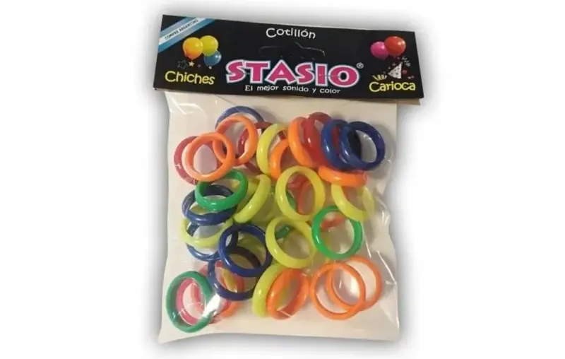 CHICHE ANILLO CON COLOR x 36