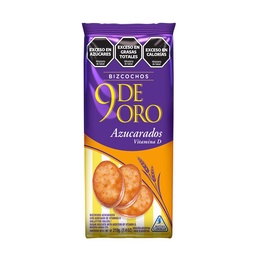 Bizcochos 9 de Oro x 200g -azucarados-