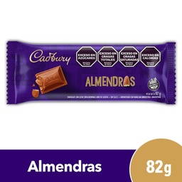 Chocolate Cadbury 82g -ALMENDRA-