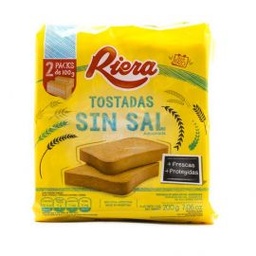 Tostadas Riera x 200g -sin sal-