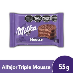 Alfajor Milka Mousse SIMPLE x unidad