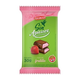 Chocolate Georgalos sin azucar frutilla 30g