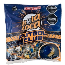Chupetin Bola Loca Boca x 24 unid