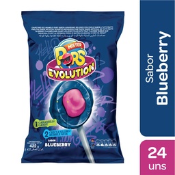 Chupetin Mister Pops evolution blueberry x 24 unid