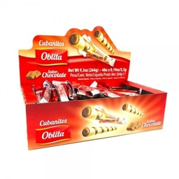 Cubanitos Oblita x 48 unid -chocolate-