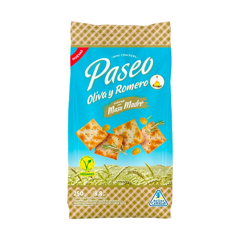 Mini Crackers Paseo OLIVA Y ROMERO x 250g