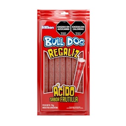 Regaliz BULLDOG Frutilla Acida x 75g