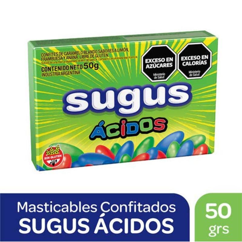 Sugus Acidos Confitados x 50g