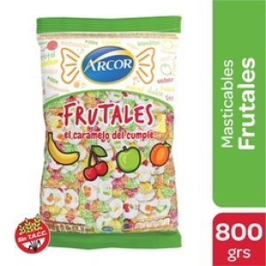 Caramelos Arcor masticable frutal x 800g