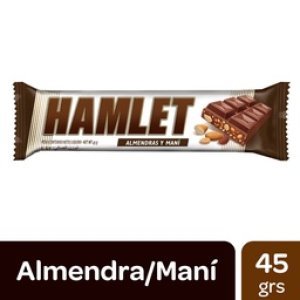 Chocolate Hamlet 43g -almendras y mani-