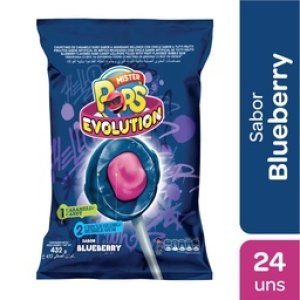 Chupetin Mister Pops evolution blueberry x 24 unid