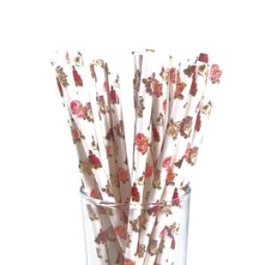 SORBETES polipapel flores  x 24 unid